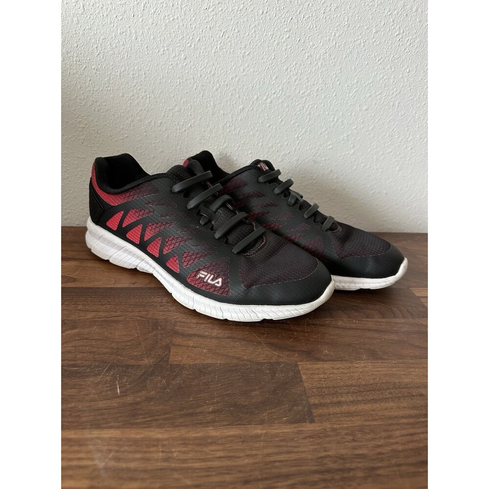 Fila Men’s Size 10 Black/ Red Sneakers Shoes 1RM01628-005